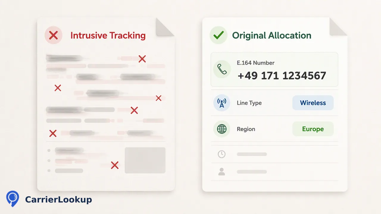 CarrierLookup workflow illustration for Privacy-First Phone Verification: A Guide to GDPR and Data Compliance